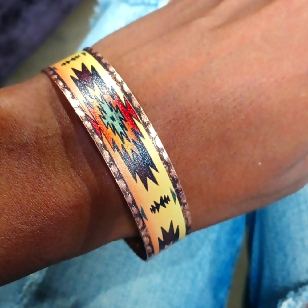 Native American Copper Cuff Bracelet